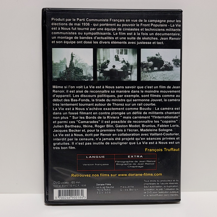『人生はわれらのもの』輸入盤・中古DVD 第二次世界大戦前にフランス共産主義団体が製作した、巨匠ジャン・ルノワール監督のプロパガンダ作の画像2
