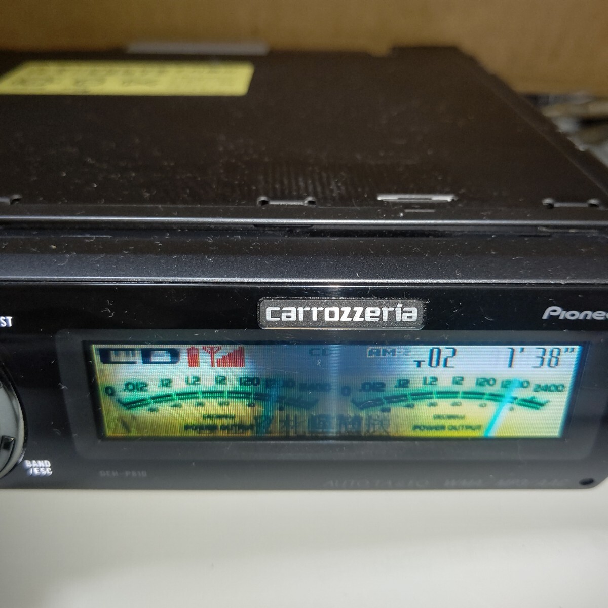 カロッツェリア 1DIN CDデッキ DEH-P810 Bluetooth 少難 動作品_画像9