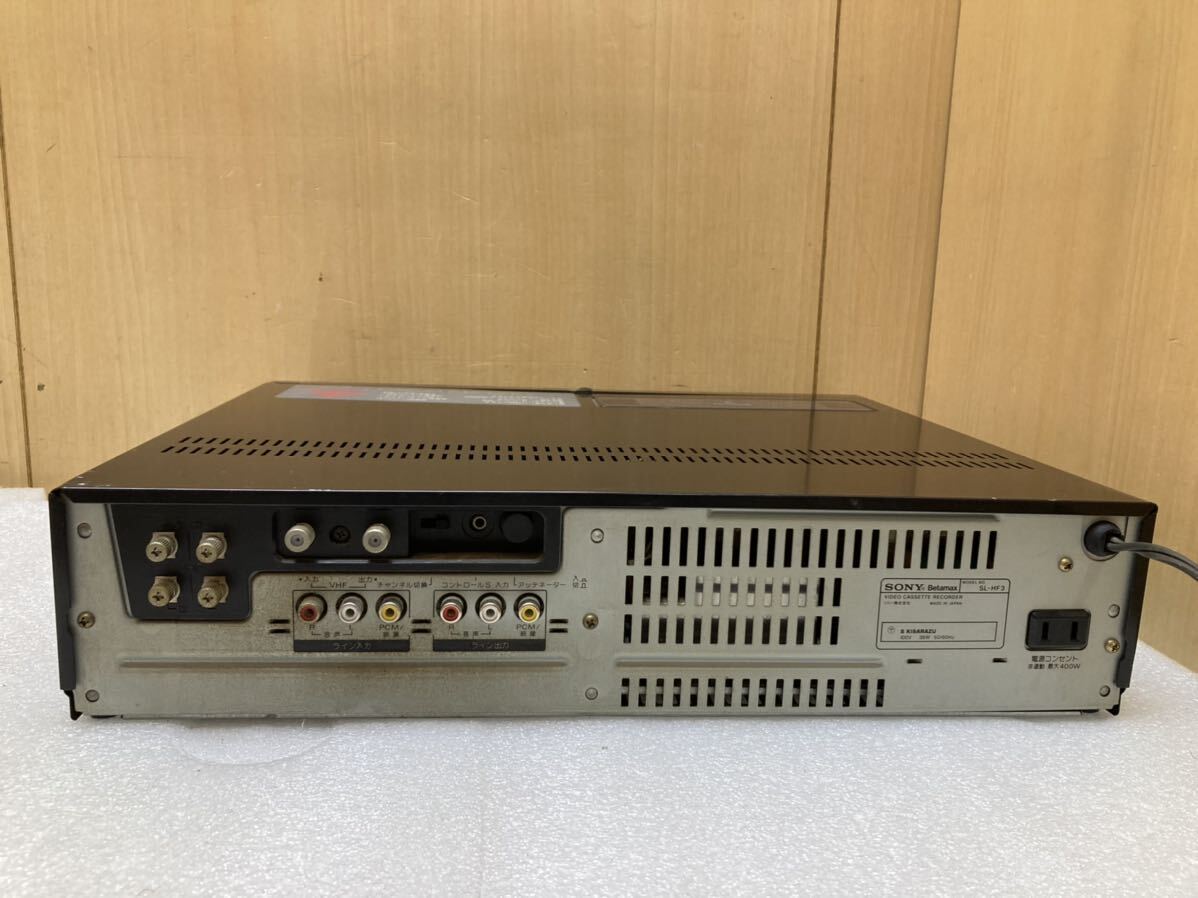 HY0857 SONY ビデオカセットレコーダー ステレオ SL-HF3 Hi Band ハイバンド Betamax ソニー ベータマックス 通電のみ確認 現状品 0408の画像6