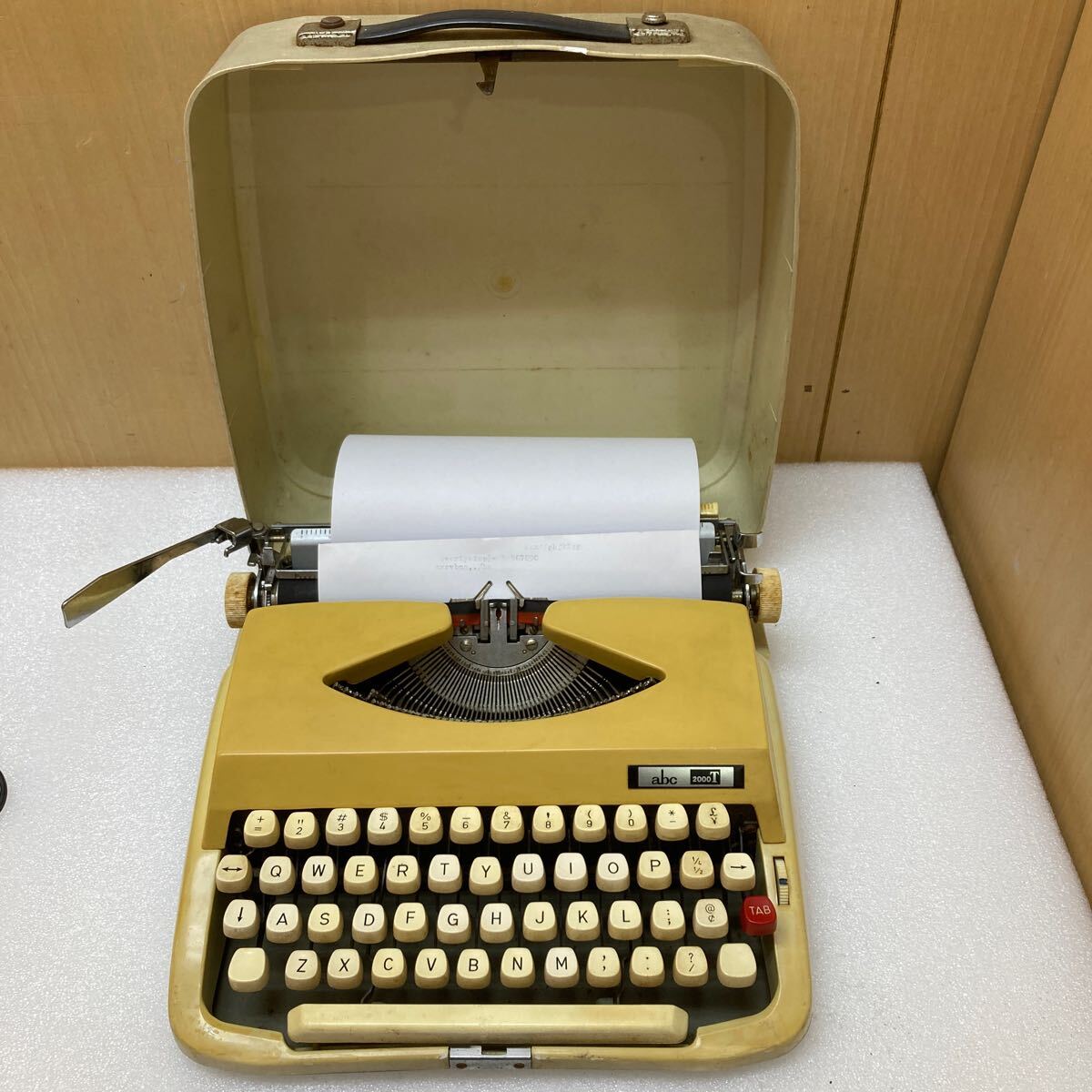 HY1028 Showa Retro English typewriter abc2100 antique miscellaneous goods rare retro old tool that time thing 