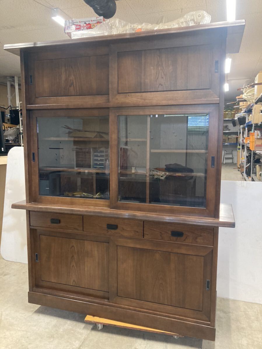 HY0761 浜松引取限定 karimoku カリモク家具 食器棚 茶箪笥 和 HY0761 浜松引取限定 karimoku カリモク家具 食器棚 茶箪笥 和