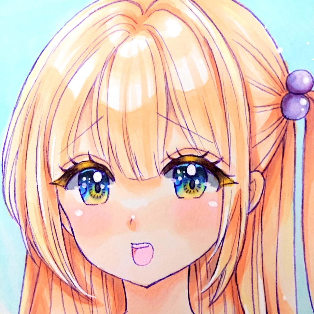 オリジナルキャラクター 手描きイラスト A4サイズ Yahoo!オークション - 【A4】オリジナル手描きイラスト「水着が