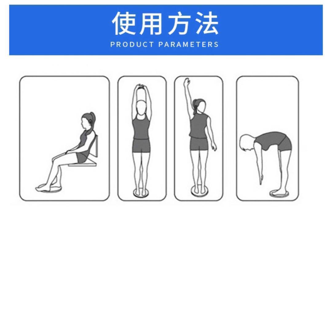 ツイストボード 青 バランス ねじり運動 体幹 回転軸 トレーニング 器具の画像4