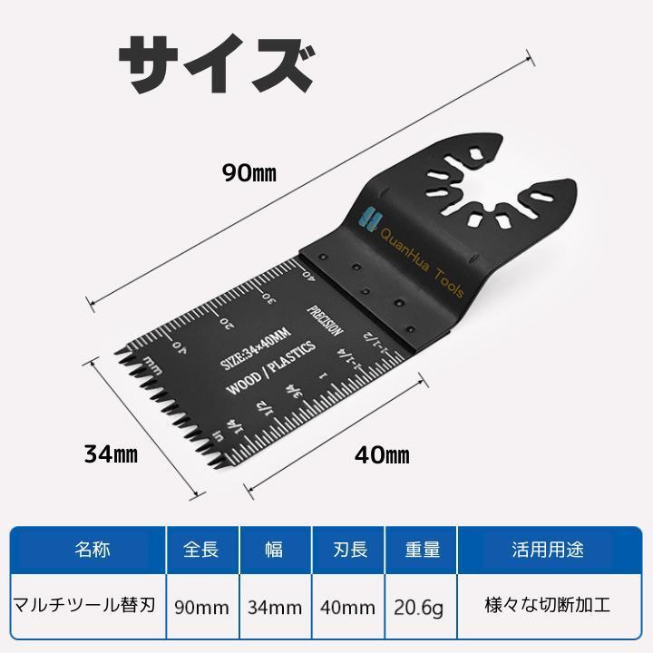 マルチツール 替刃 10枚セット 電動マルチソー ブレード 互換品 マキタ_画像6