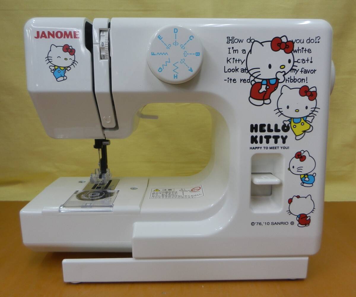 *3220 JANOME Sanrio Hello Kitty швейная машина YB-10 б/у прекрасный товар 