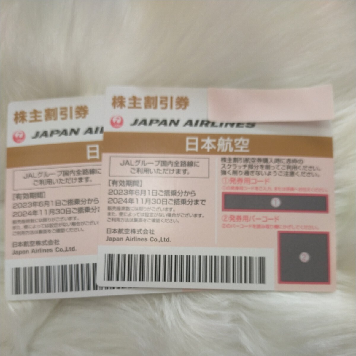 送料無料　JAL 日本航空　株主割引券　_画像1