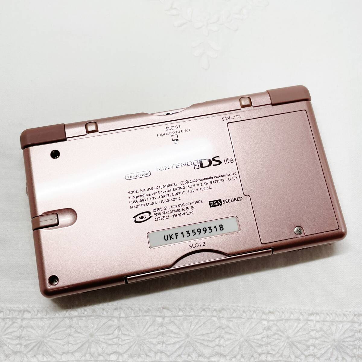 ★☆【良品・動作良好】ニンテンドーDS Lite 本体 メタリックロゼ クリムゾン/ブラック【2台まとめ売りセット】任天堂 Nintendo 希少品☆★_画像8