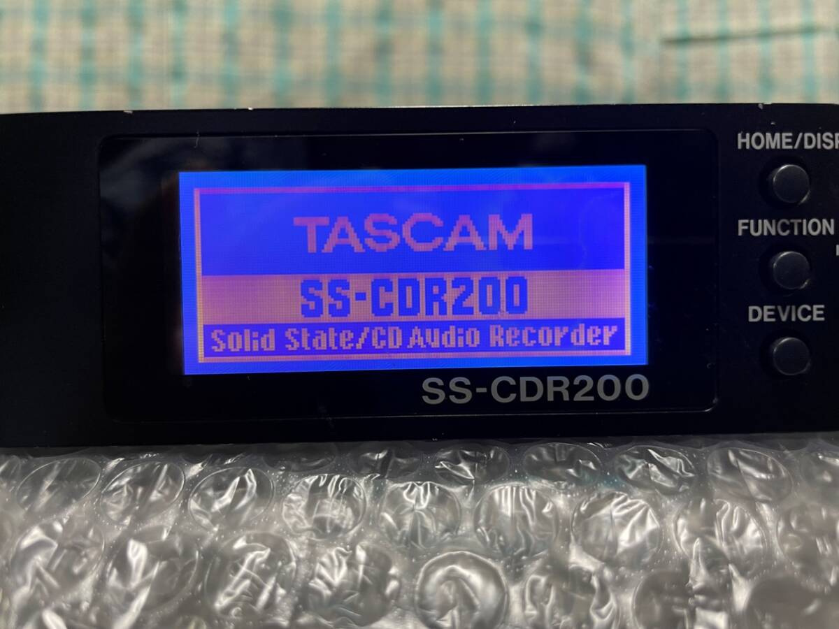 TASCAM タスカム SS-CDR200 ソリッドステートオーディオレコーダー （SS-R200、SS-R100姉妹機）_画像3