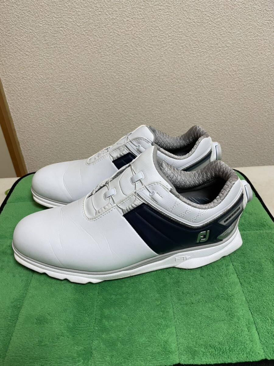 フットジョイ （FOOT JOY）PRO/SL カーボンボア53090J ホワイト/ネイビーの画像4