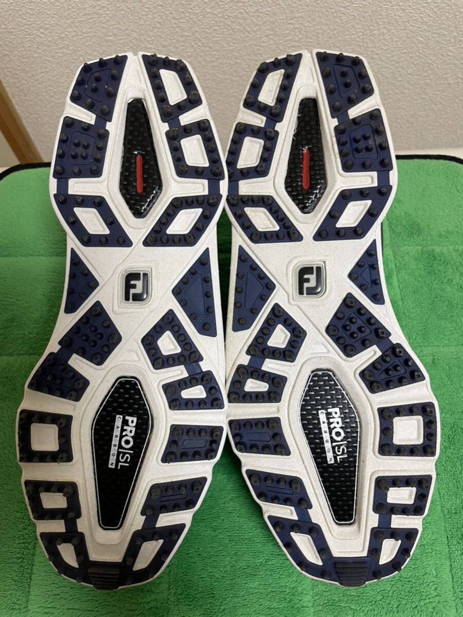 フットジョイ （FOOT JOY）PRO/SL カーボンボア53090J ホワイト/ネイビーの画像9