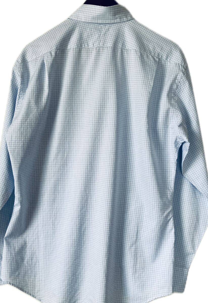 未着用◆ポールスミスコレクション Paul Smith COLLECTION グラフチェック 長袖シャツ ビジネスシャツ メンズ sizeXLの画像4