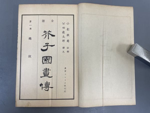 AQ729「全譯 芥子園画伝」3帙13冊 昭和10年 アトリエ社 【着払】 (検骨董書画掛軸巻物拓本金石拓本法帖古書和本唐本漢籍書道中国の画像3