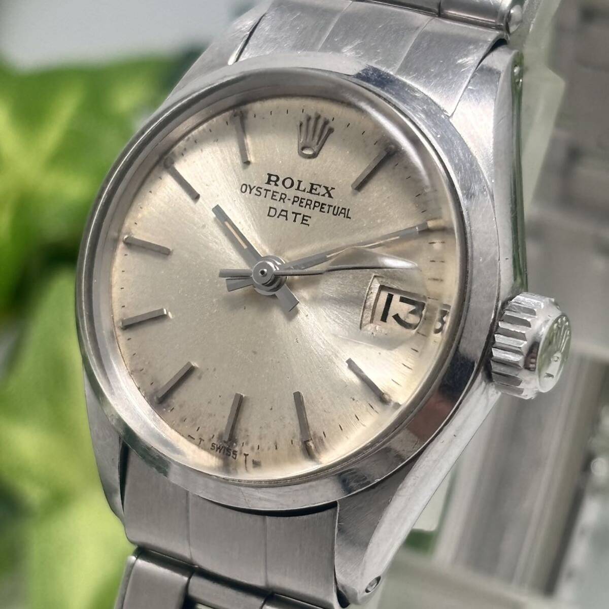 ROLEX ロレックス OYSTER-PERPETUAL オイスターパーペチュアル 6516 リベットブレス 風防傷なし リューズねじ込み良好 メンテ済 の画像1