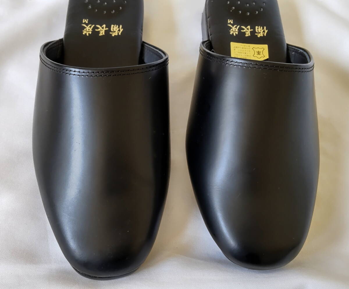  быстрое решение возможно сделано в Японии натуральная кожа LION бинчотан сандалии * тапочки кожа бизнес сандалии размер M * кожа сандалии лев сделано в Японии 