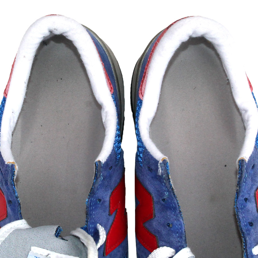 USA made * New balance NEW BALANCE* low cut sneakers US10=28 M990SB leather mesh blue red men's hh i-719