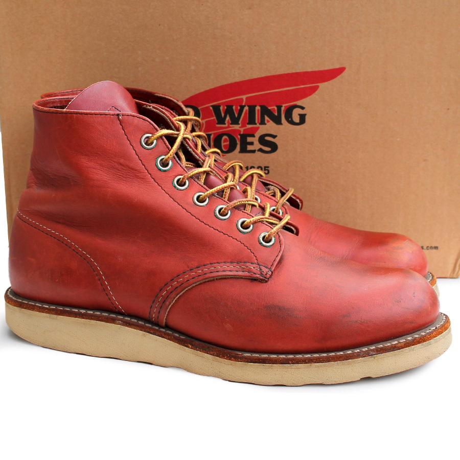  feather tag *Red Wing SHOES Red Wing *6inch CLASSIC ROUND 8.5=26.5 8166orola set Poe te-ji men's p i-727