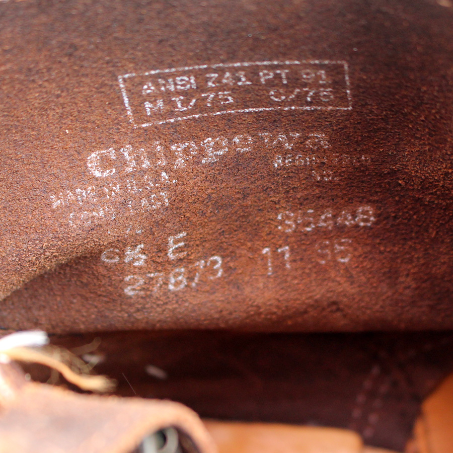  black tag *CHIPPEWA Chippewa * engineer boots 6.5E=24.5 steel tu Biker touring lai DIN g men's bike USA made p i-731
