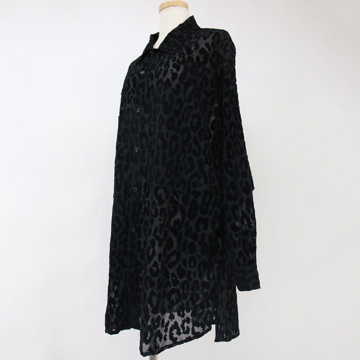 HYSTERIC GLAMOUR Hysteric Glamour рубашка черный чёрный FREE леопардовая расцветка Leopard sia- большой размер tops cut and sewn 