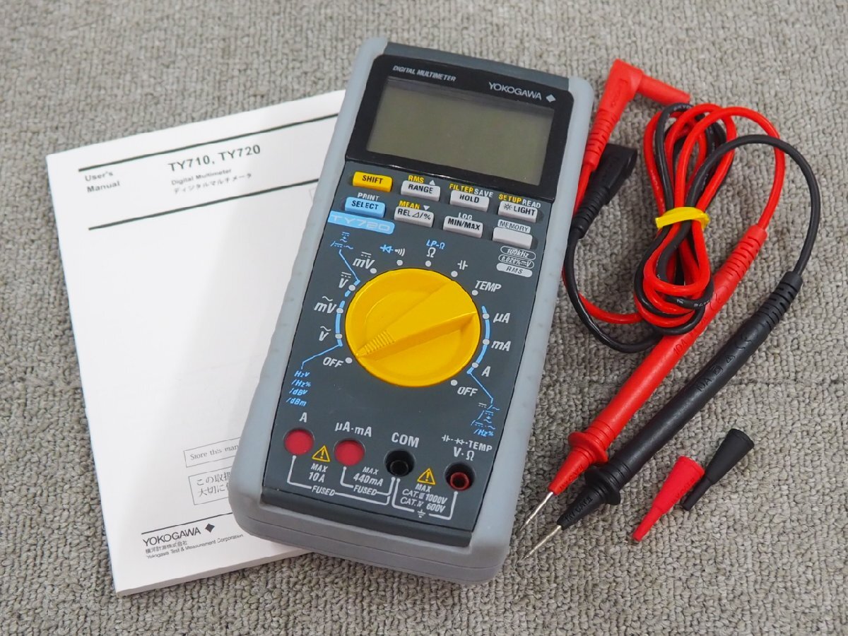 [B3] ☆ YOKOGAWA/横河電機　デジタルマルチメータ / DIGITAL MULTIMETER　TY720 ☆ 4.5桁 ☆