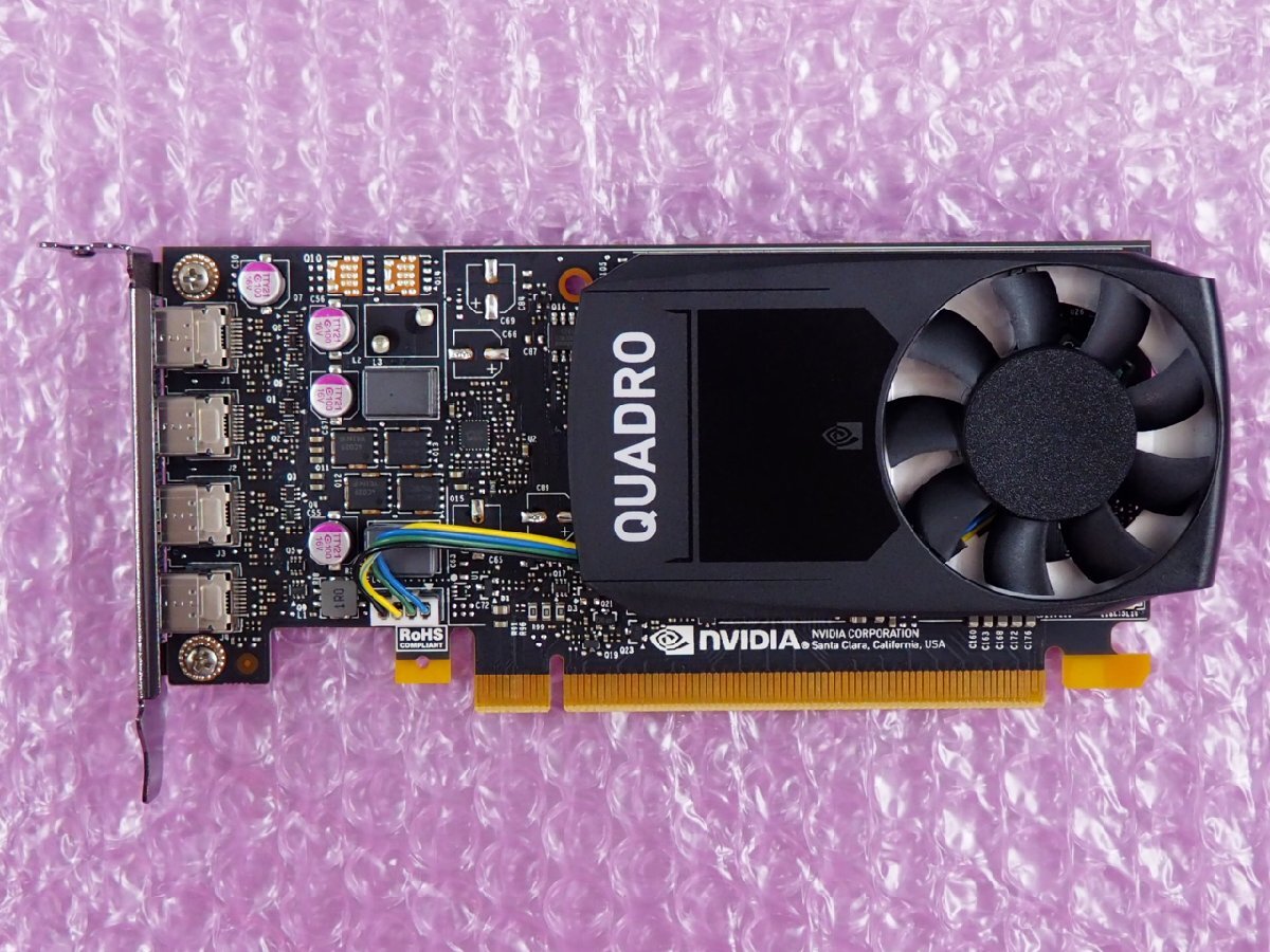 [4] ☆ NVIDIA Quadro P1000 ☆ GDDR5 4GB ☆ LowProfile ☆_画像2
