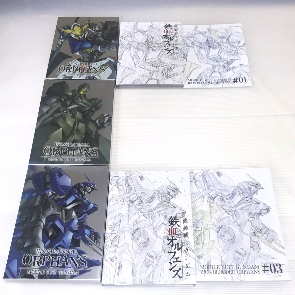 ◎未開封含む◎ Blu-ray 機動戦士ガンダム 鉄血のオルフェンズ 特装限定版 壱 全9巻セット 全巻収納BOX付　BD ブルーレイ 1期_第２巻は未開封です、