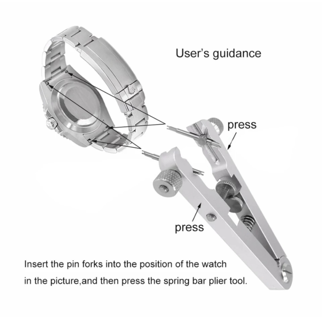  наручные часы освобождение пружины tool spring палка снимать Rolex наручные часы . Citizen IWC Omega Seiko Breitling регулировка прибор часы обе захват 