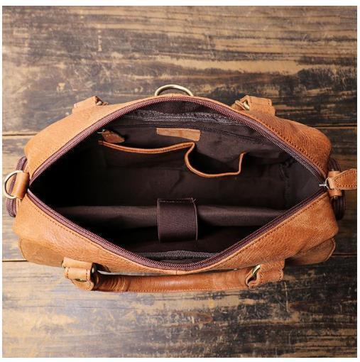  high capacity * men's bag tote bag business bag shoulder bag large . cow leather diagonal .. attaching leather waterproof 