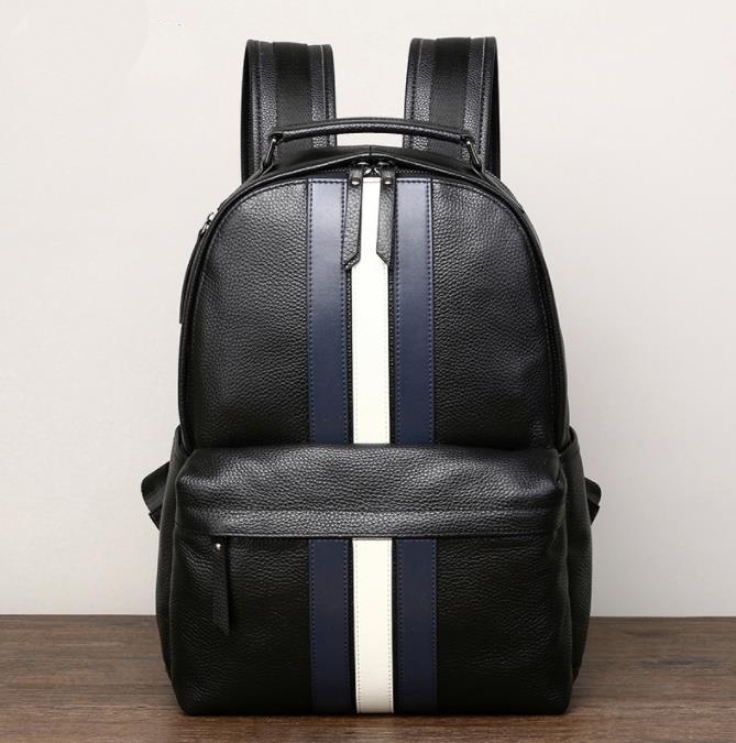  beautiful goods * original leather rucksack men's leather backpack retro rucksack commuting going to school casual combined use 