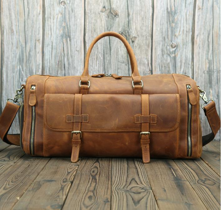  new goods * traveling bag Boston bag original leather men's bag high capacity leather machine inside bringing in independent cow leather travel bag Golf bag business trip 