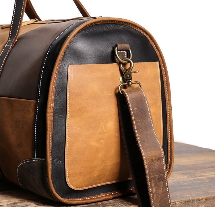  new arrival * Boston bag men's original leather business trip leather bag diagonal .. travel Golf bag travel bag stylish simple 