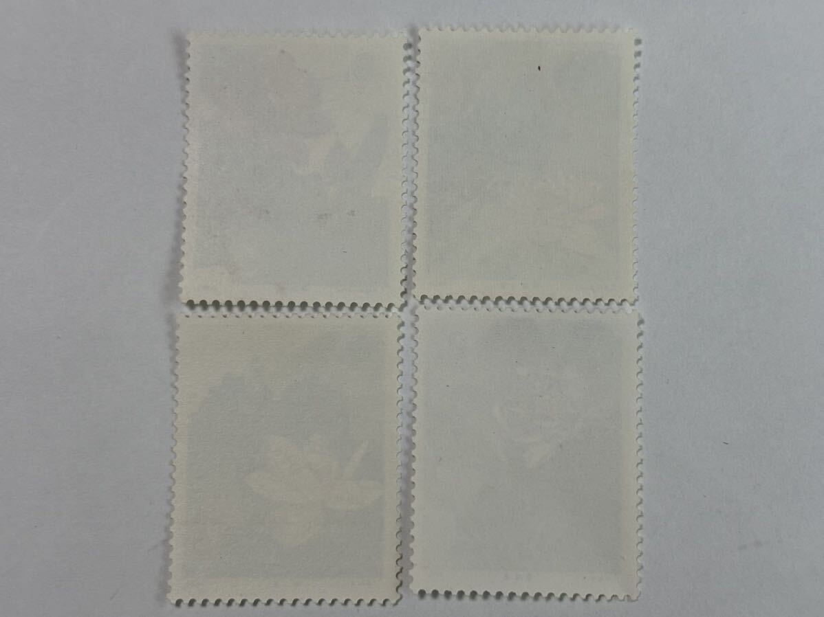 11. unused China stamp lotus. flower 4 kind together China stamp China person . postal 