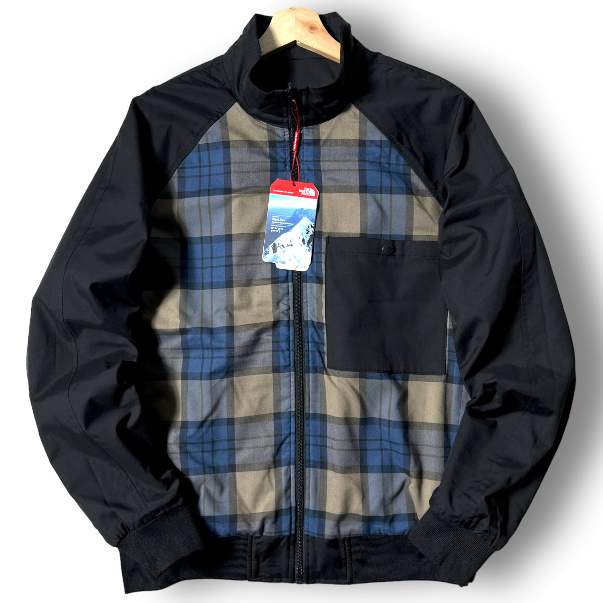 新品 THE NORTH FACE ノースフェイス 無地×チェック柄 2way 新品 THE NORTH FACE ノースフェイス 無地×チェック柄 2way