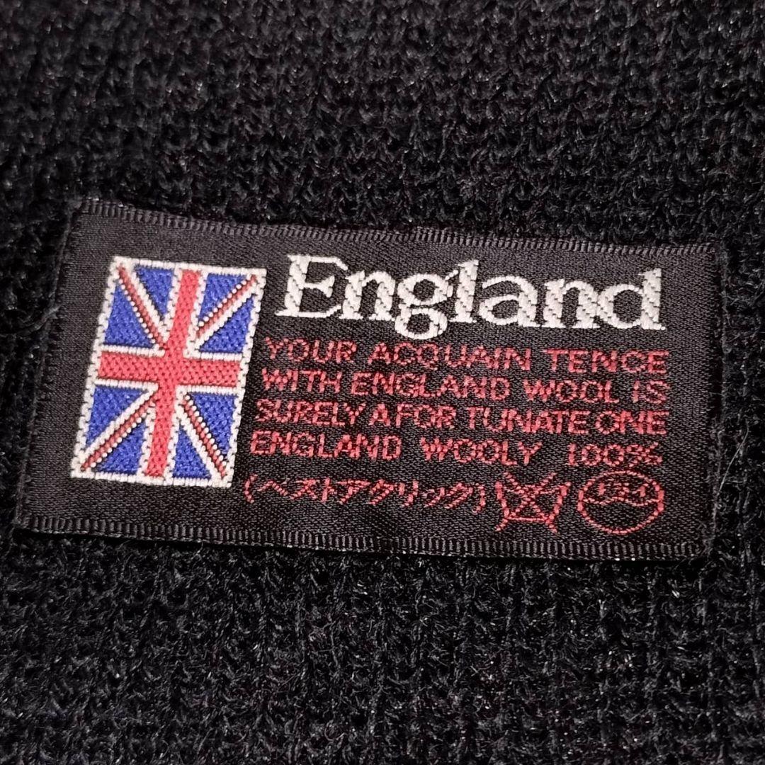 england メンズ ストール 大判 黒 グレー ロゴ刺繍 イングランド 春 スーツ レディース トレンチコート ブラウス シャツ と_画像9