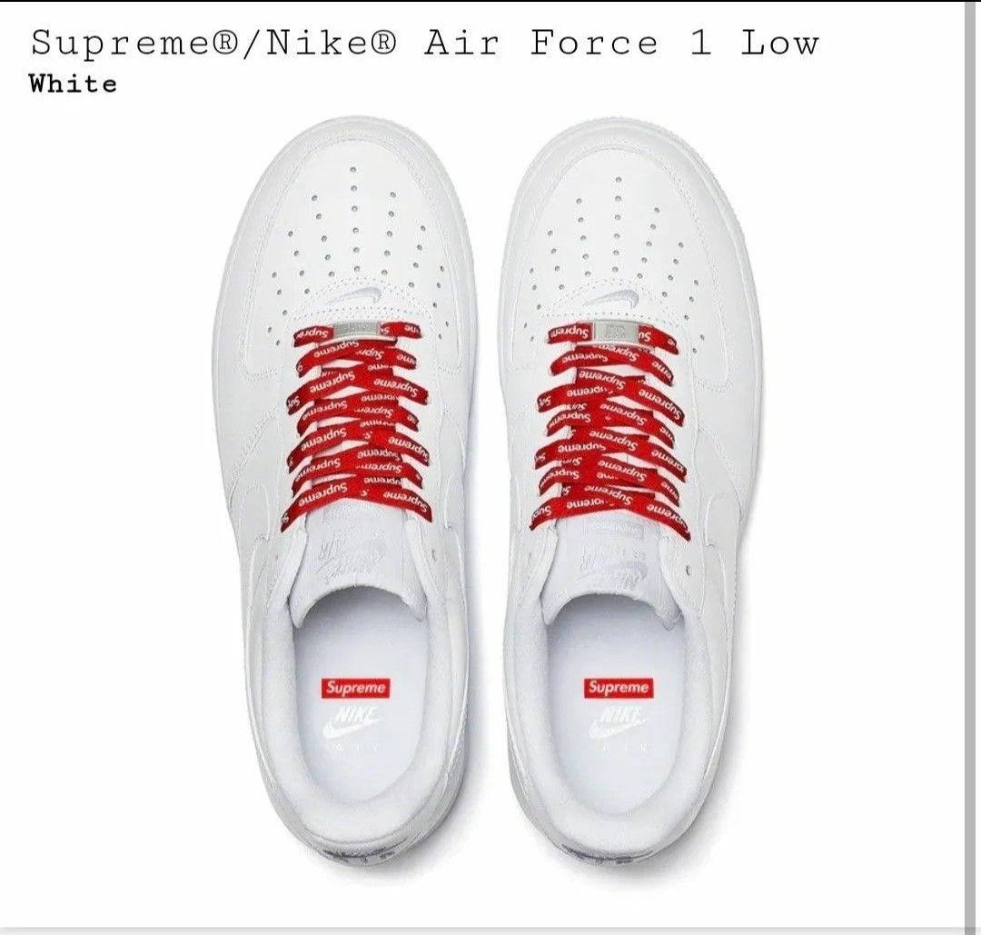Supreme Nike Air Force 1 Low White 30cm / US12