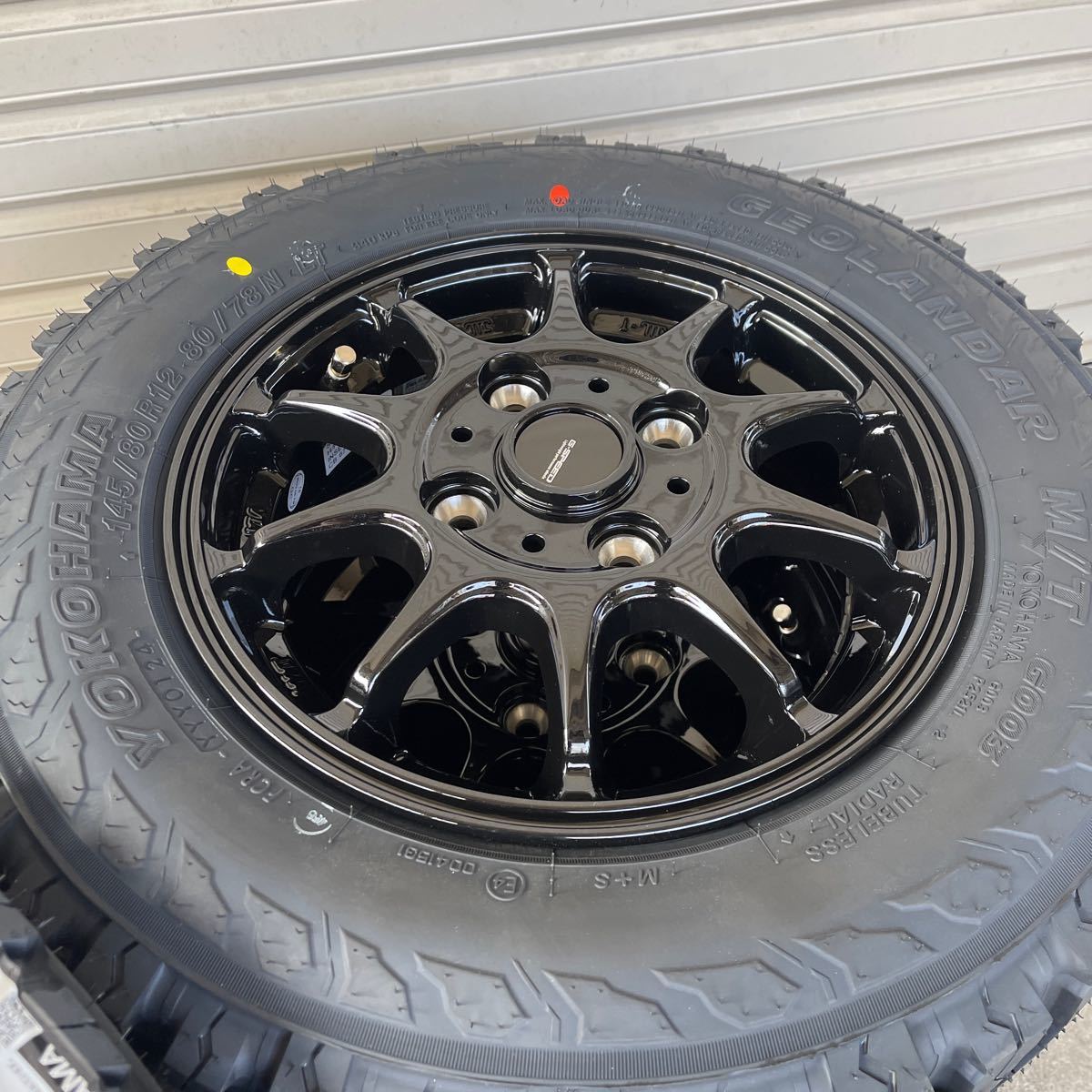 《G-SPEED G-07》ヨコハマ GEOLANDER M/T G003 145/80R12 80/78N ハイゼットキャリー サンバー N-VANエブリィ ジオランダー軽トラ軽バンの画像6