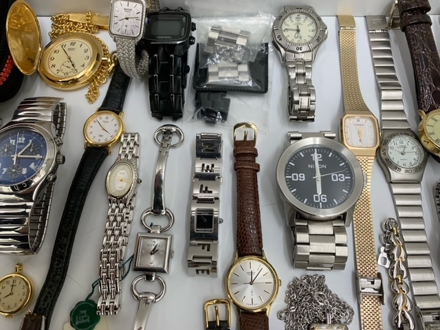 【6707～】1円～★時計まとめ・腕時計　オメガ・FENDI・GUCCI・SEIKO・RADO・シチズンなど　大量　ジャンク_画像9