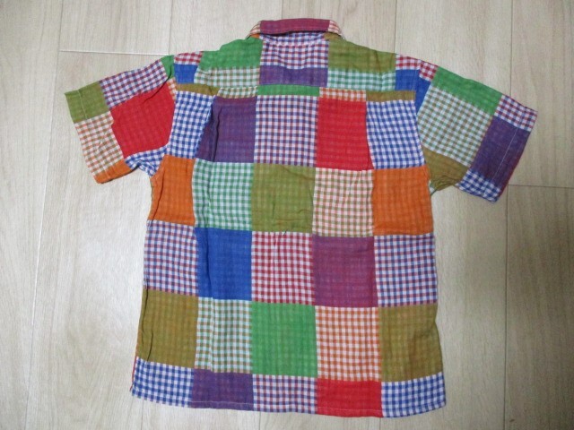  Miki House * симпатичный двойной марля рубашка с коротким рукавом * размер 120.