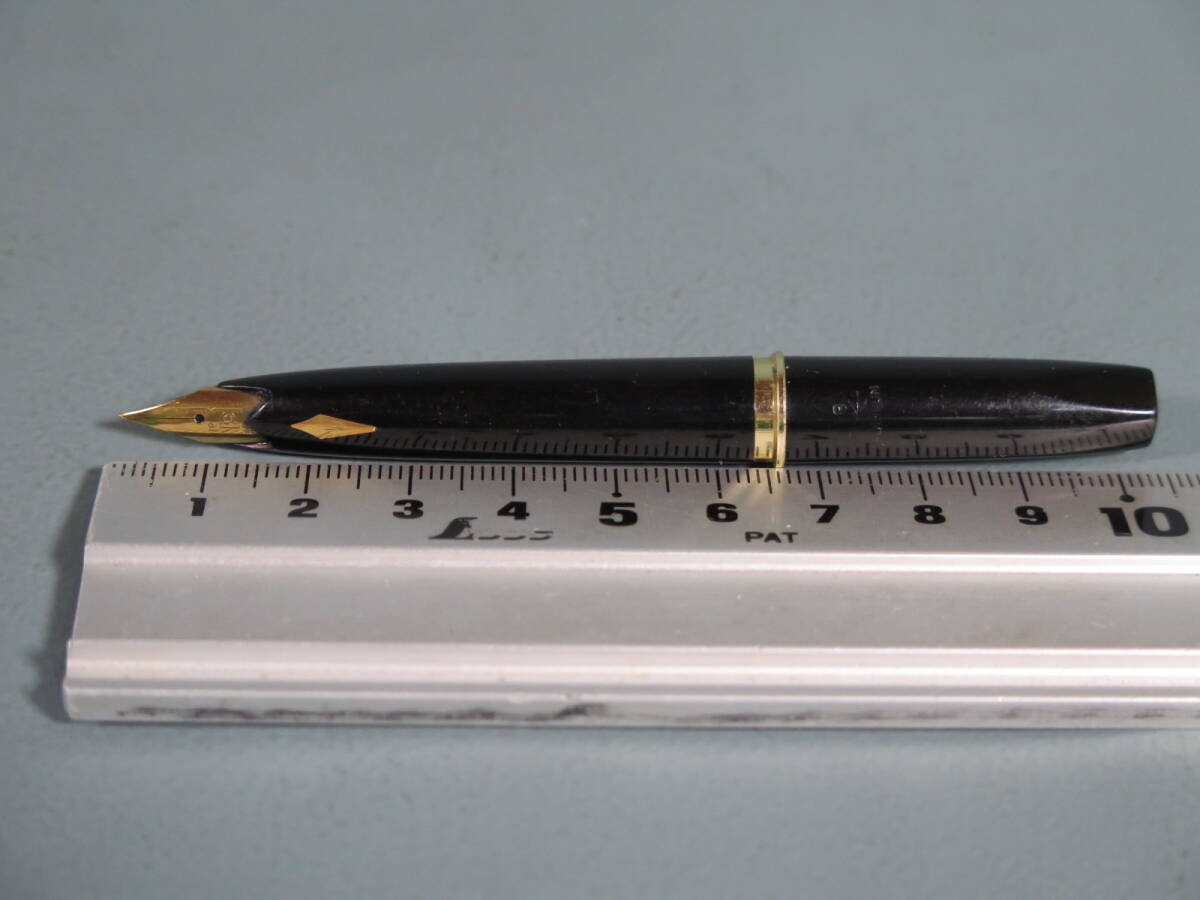 [ writing brush chronicle not yet verification ] fountain pen ② platinum 2 pcs set 18 black pen .18K small ./ middle character *PLATINUM black 