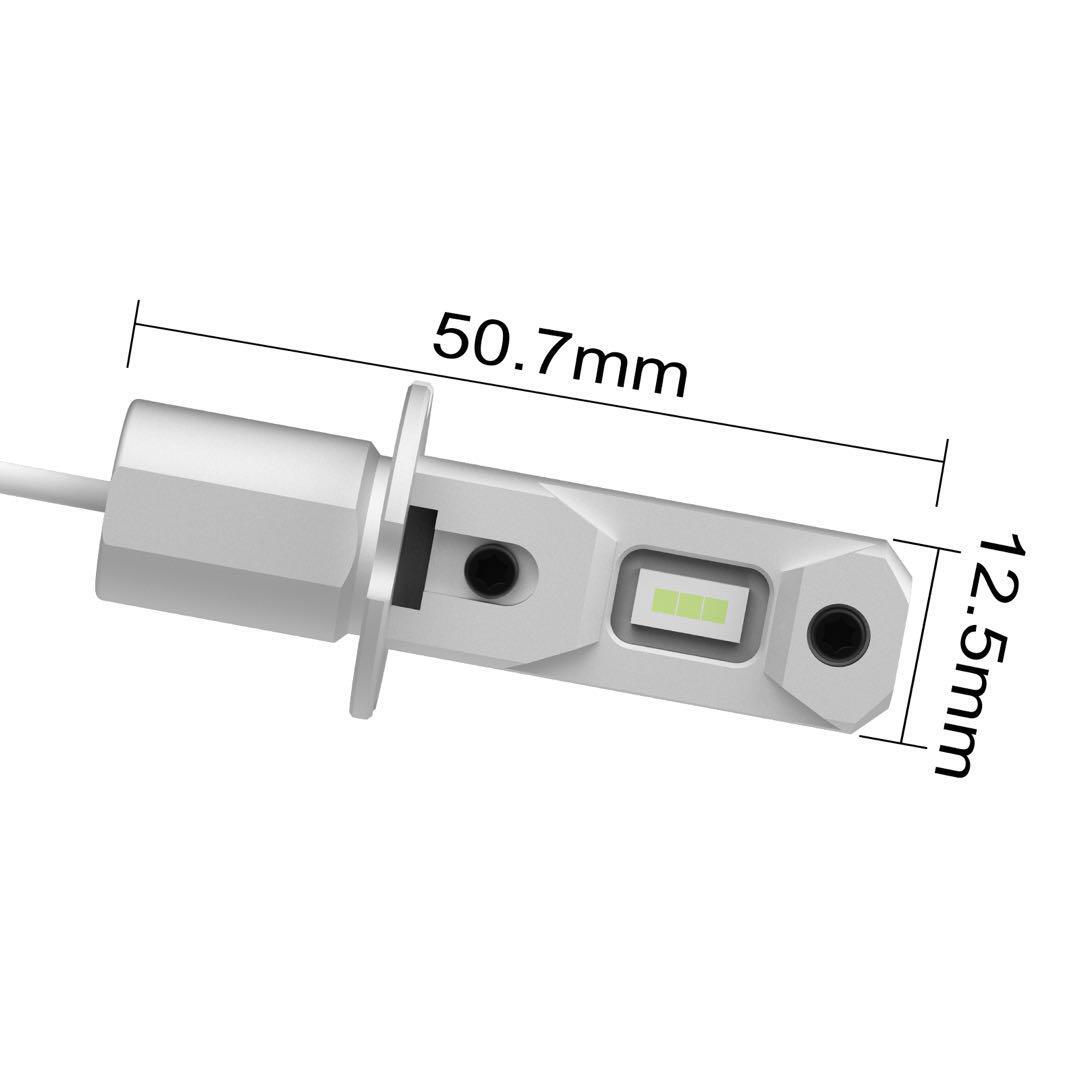 爆光 12V/24V兼用 H3 LED フォグランプ レモングリーン 最新改良CSPチップ搭載 左右セット ポン付けいすゞ_画像5