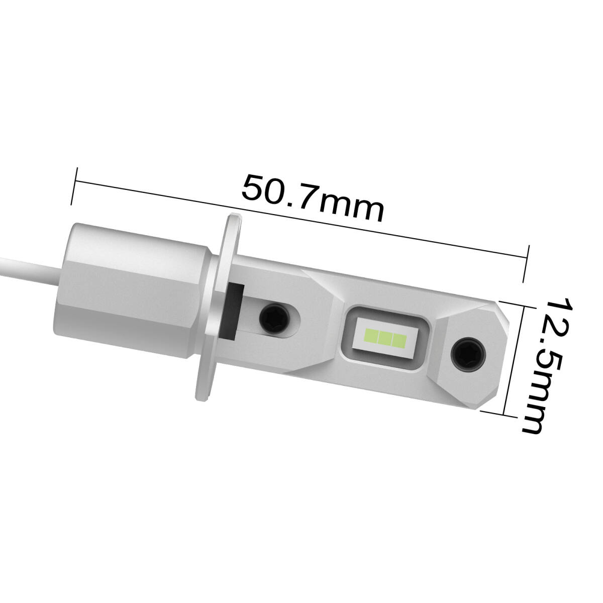 爆光 12V/24V兼用 H3 LED フォグランプ レモングリーン 最新改良CSPチップ搭載 左右セット ポン付け　三菱ふそうなど_画像2