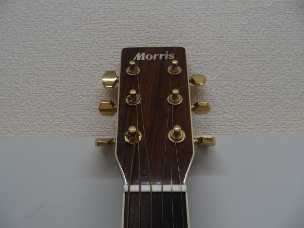 ☆Morris S-40 モーリス アコースティックギター トップ単板 ブラックの画像2