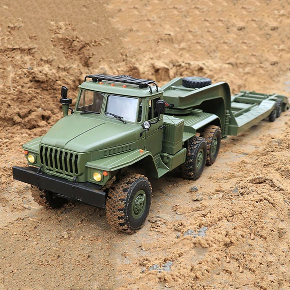 WPL 新発売 連動ライトサービス B36-3 ウラル 1/16 6WD RC軍用 トレーラー ミリタリー クローラー トランスポーター ラジコン スケール即納の画像1