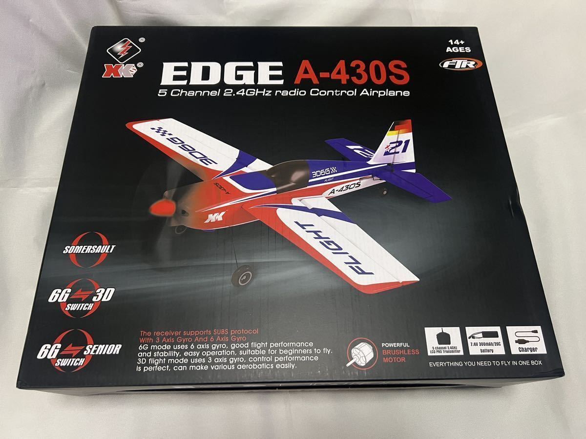 バッテリー2本 XK A430S DHC-2 EDGE モード1 プロポ ラジコン飛行機 4CH ブラシレスモーター FUTABA 双葉互換性 RC プレーン 3D/6G切替_画像2