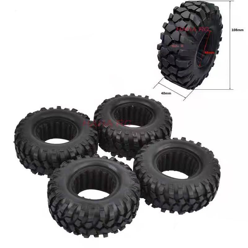  radio-controller 1.9 -inch 4ps.@ outer diameter 108mm 1/10 scale tire 1/10 RC4WD D90aki car ruSCX10 RC lock crawler tiger k suspension trx4 CC02