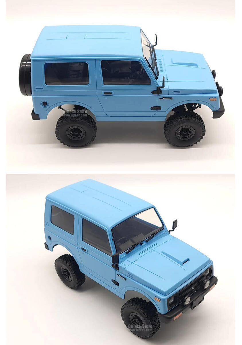 限定色ベイ・ブルー バッテリー*2+ 連動LEDライト WPL C74 スズキ ジムニー RTR 1/10ラジコン RC クローラー ライセンス JA11 4WDトラックの画像5