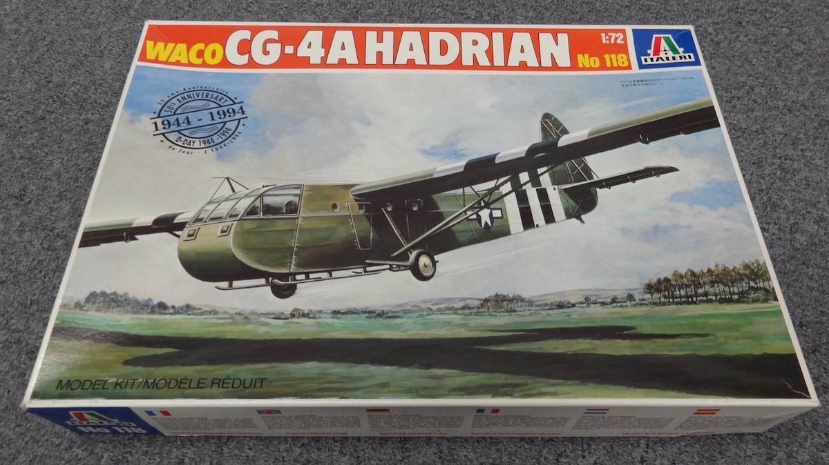 ★イタレリ 1/72 WACO CG-4A HADRIAN 未組立品 ！ウェイコー ハドリアン 輸送用グライダー_画像1