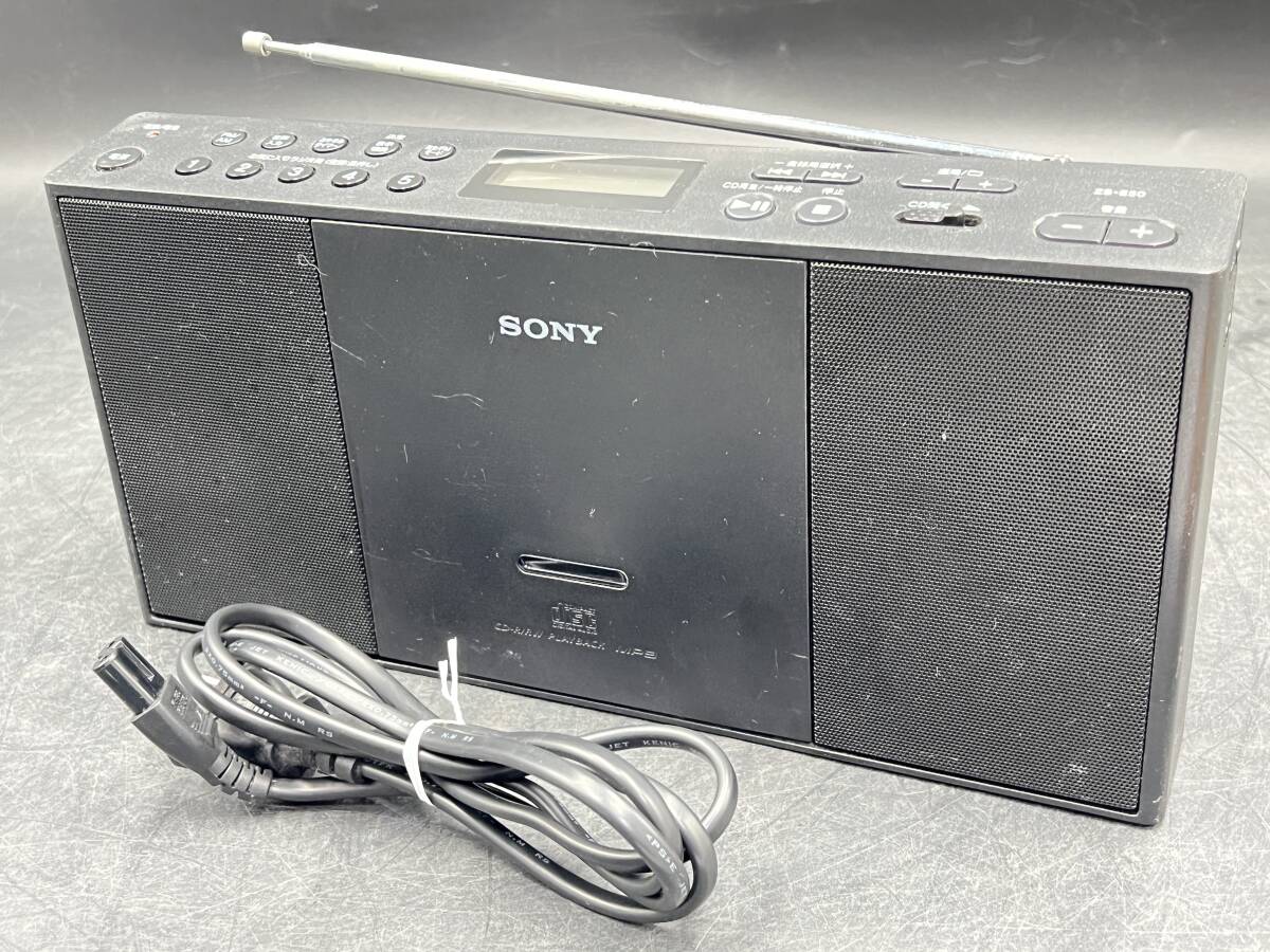 [ operation goods ] SONY/ Sony personal audio system 2016 year made CD radio player black / black audio equipment ZS-E30