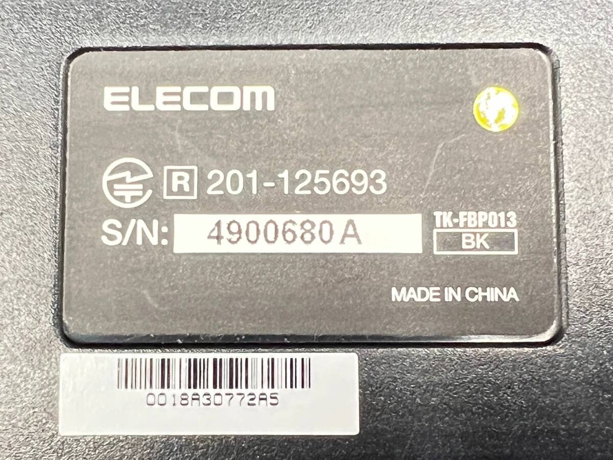 【動作品】 ELECOM/エレコム Bluetooth ワイヤレス キーボード コンパクト ブラック/黒 TK-FBP013_画像10