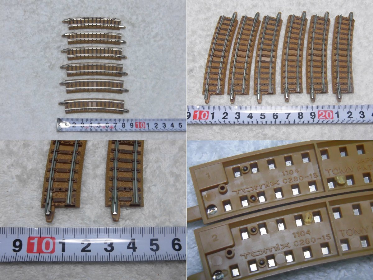 E060【TOMIX 5001 パワーユニット・茶色レール 1002/1006/1102など 爪折れ有 色々多数まとめて 計89点 現状出品】線路/コレクションの画像10