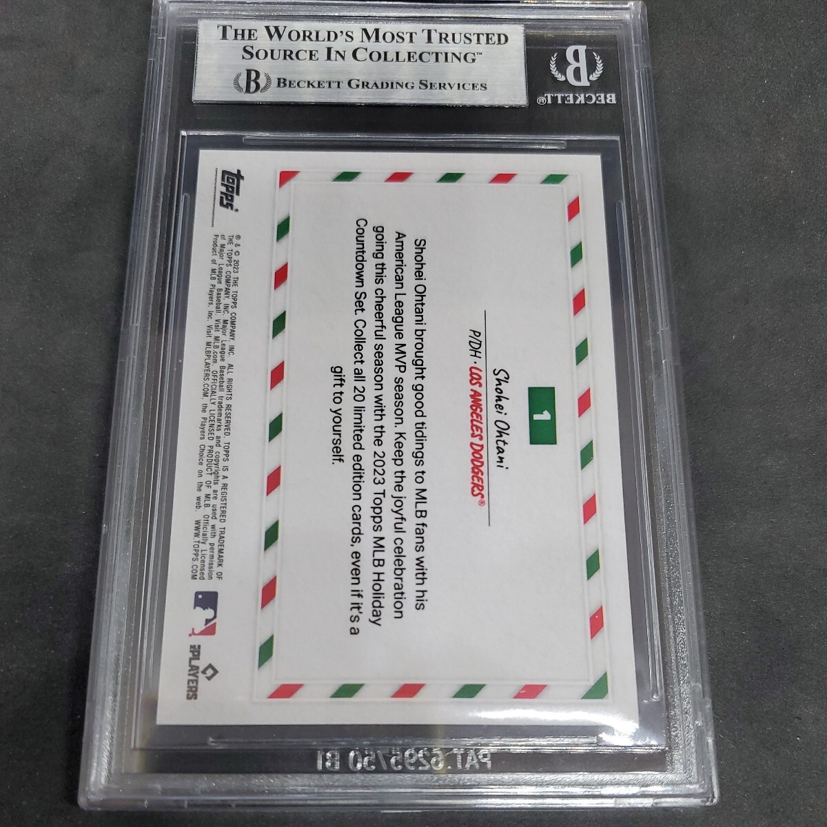 TOPPS NOW HOLIDAY ホリデー 大谷翔平 BGS 8_画像2